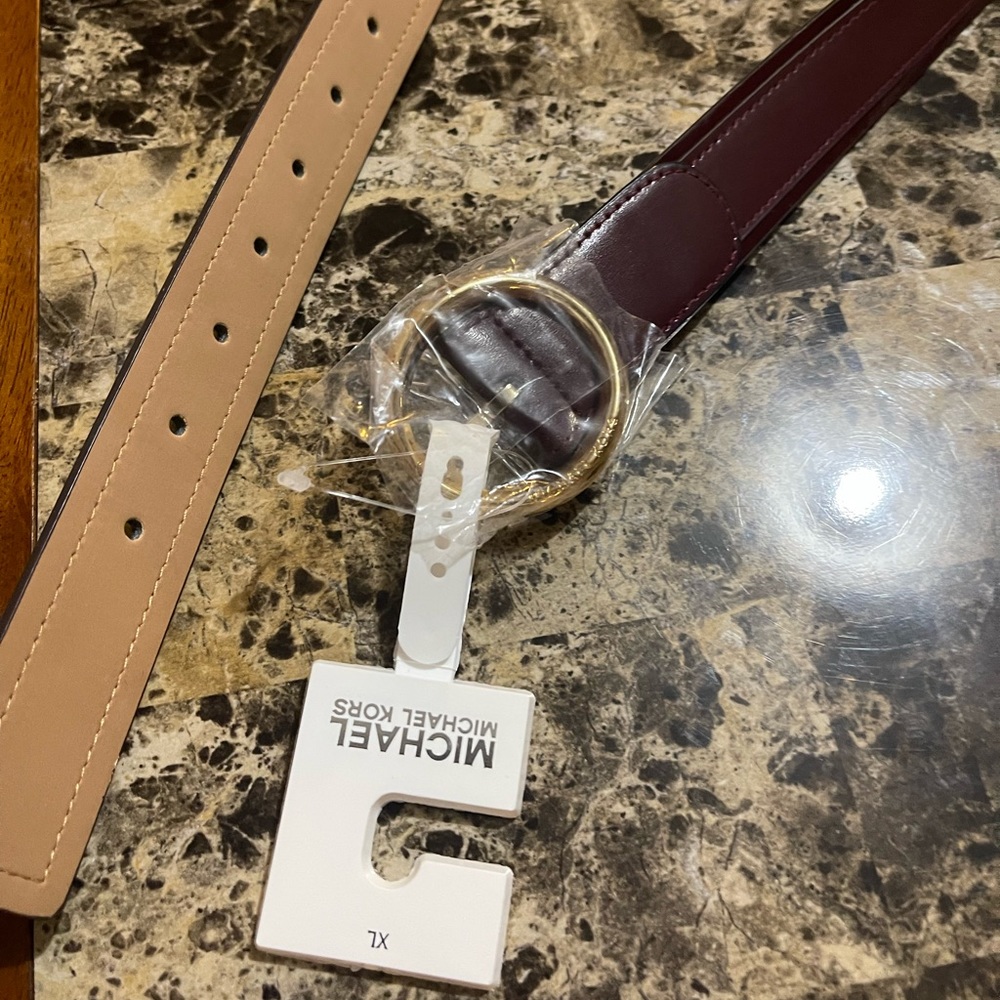 Women’s Michael Kors Red Genuine Leather Belt